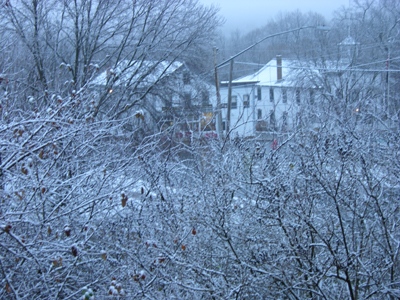 Marine On St Croix General  Store & Townhall in Winter